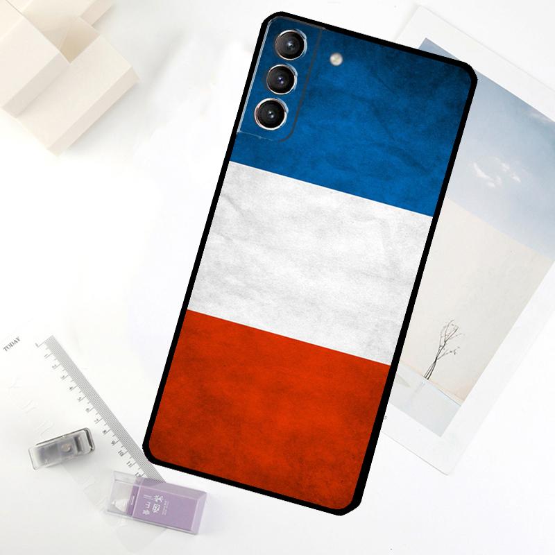 France National Flag Phone Case For Samsung Galaxy S25 S24 S23 S22 S21 S20 S26 Ultra S10 Plus S23 FE S25 FE Cover