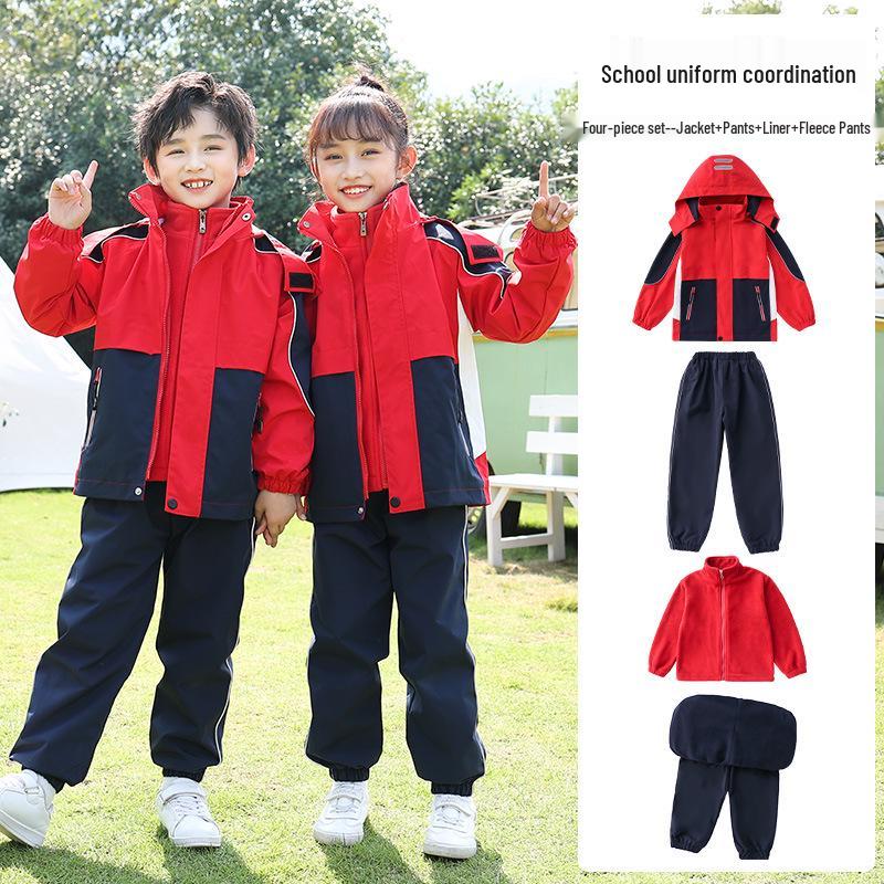 3-in-1 Kapuzenjacke Herbst/Winter 2021: Schuluniformen für Kindergarten, Grundschule & Sekundarstufe im Campus-Stil