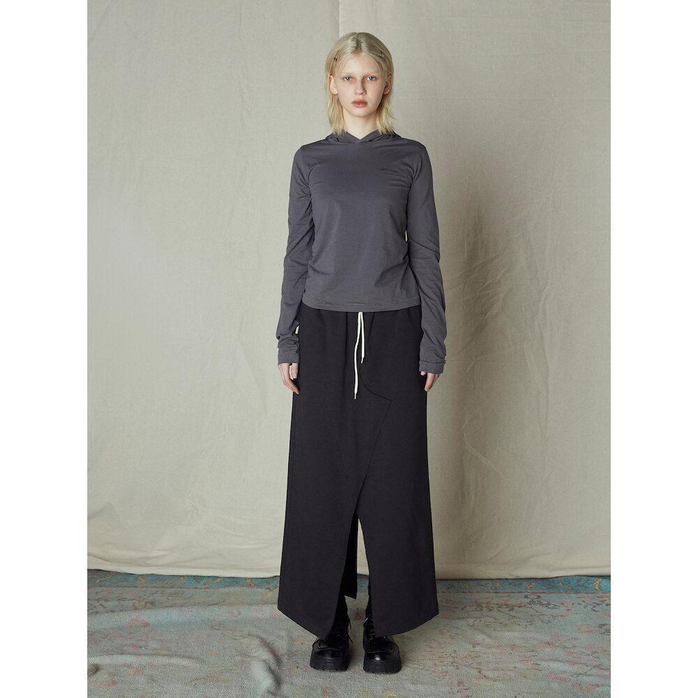 Saendeusaundeu (Women) Sweat Long Skirt Navy