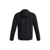 Under Armour Sun Protection Hoodie Jacket With Drawstring Men Jackets Black 1377171-001