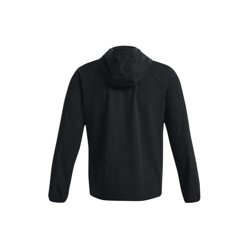 Under Armour Sun Protection Hoodie Jacket With Drawstring Men Jackets Black 1377171-001