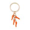 Fun Mini Chili Keyring Stylish Decorative Zinc Alloy Keychain Hanging Ornament For Keys Purses Gift