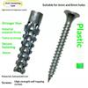Selbstschneidende Schraube und Dübel-Anker-Set Kohlenstoffstahl Schwerlast Gipskarton Beton Bohrstecker Spreizdübel Befestigungselemente