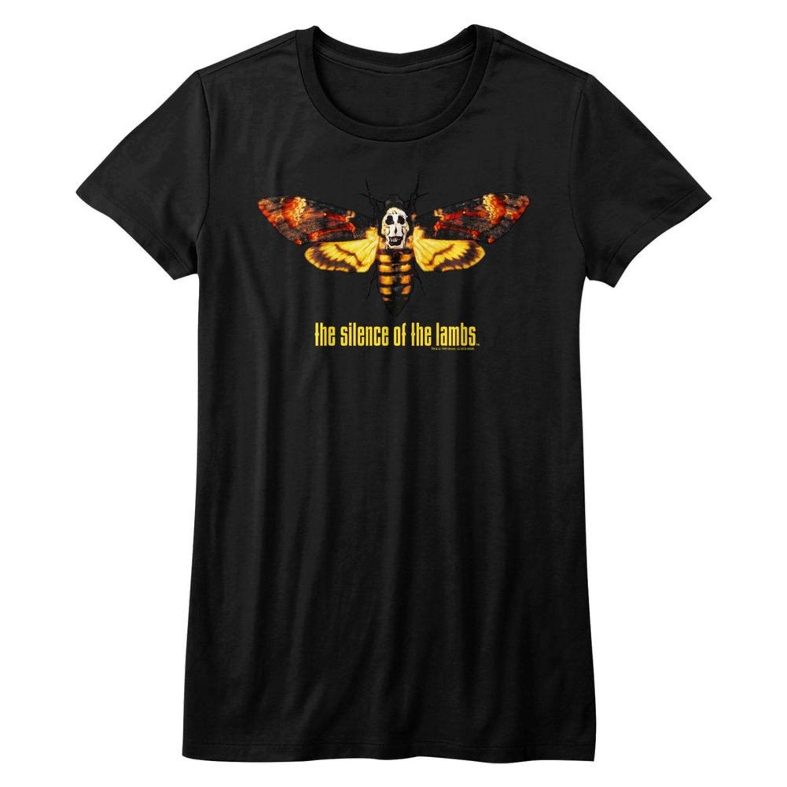 Silence of the Lambs Moth Black Junior Women s T-Shirt L