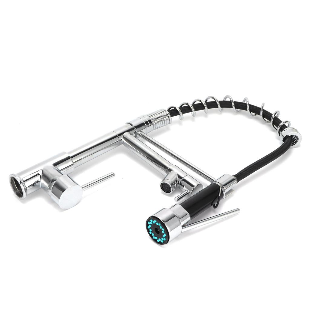 G1 2 Sink Faucet with Pull Down Sprayer Copper Brushed Single Handle Kitchen Water Tap