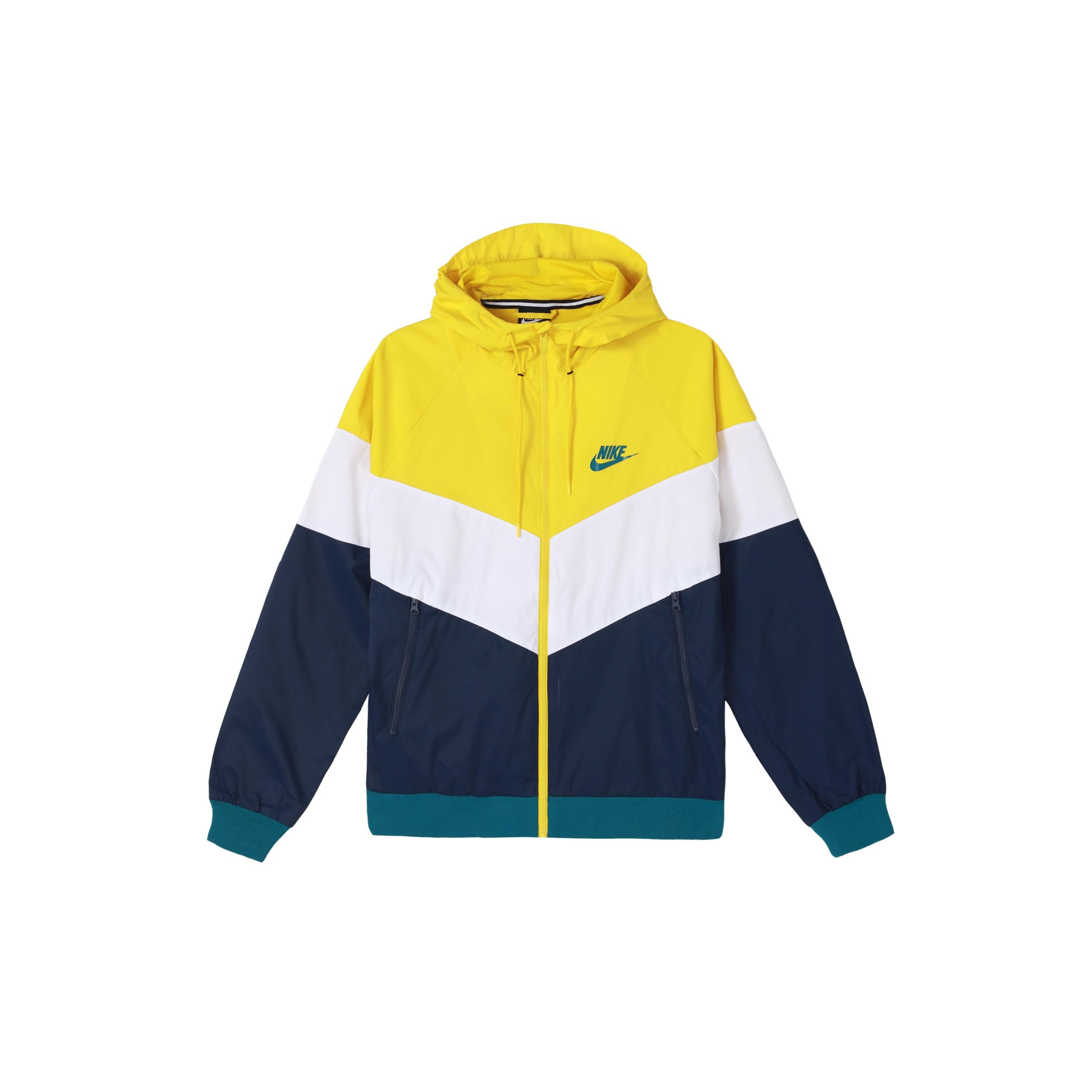 Nike Sportswear Windrunner Colorblock Casual hooded track Jacket Yellow Men s DC4113-714 S