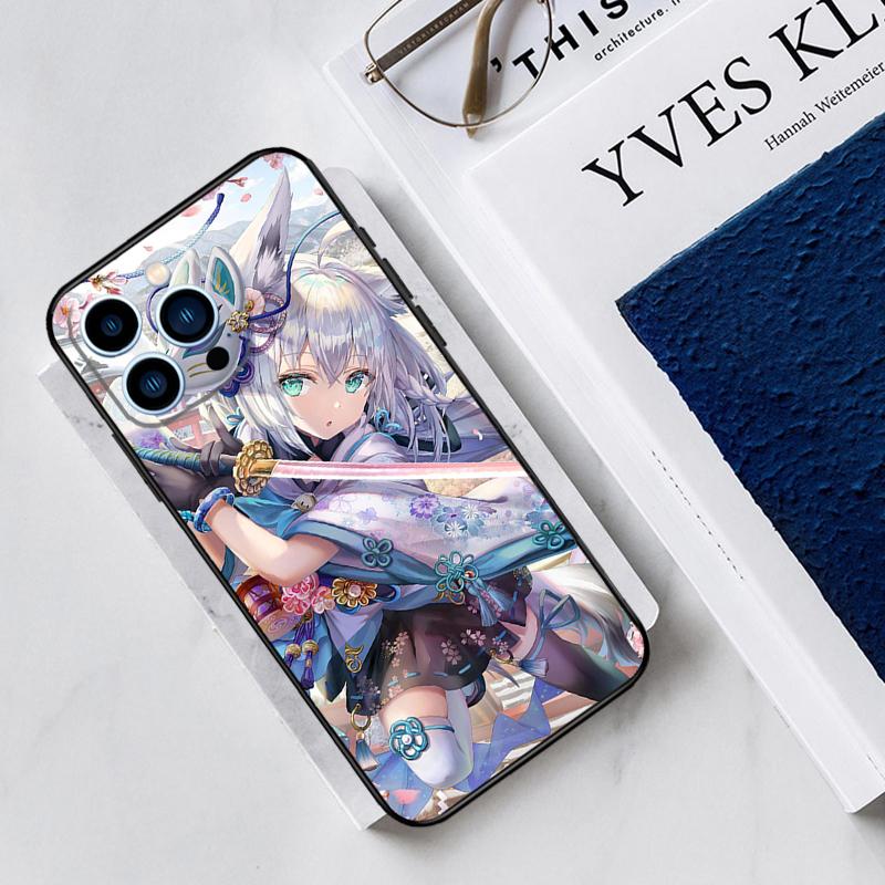 Shirakami Fubuki Hololive Case For iPhone 17 Air 15 14 11 16 Pro Max 13 12 Mini 15 16 Plus 16e Funda Silicone Cover
