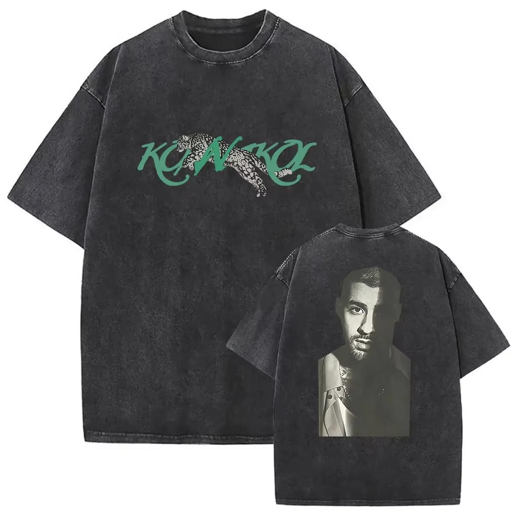 2026 Vintage Lavato Singer Zayn Malik KONNAKOL Musica Magliette Uomo Donna Abbigliamento Fan Casual Comfort Girocollo Manica Corta Abbigliamento Casual
