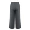 GMXIA Large Size Women's Elastic Waist Long Linen Casual Loose Wide Leg Trousers