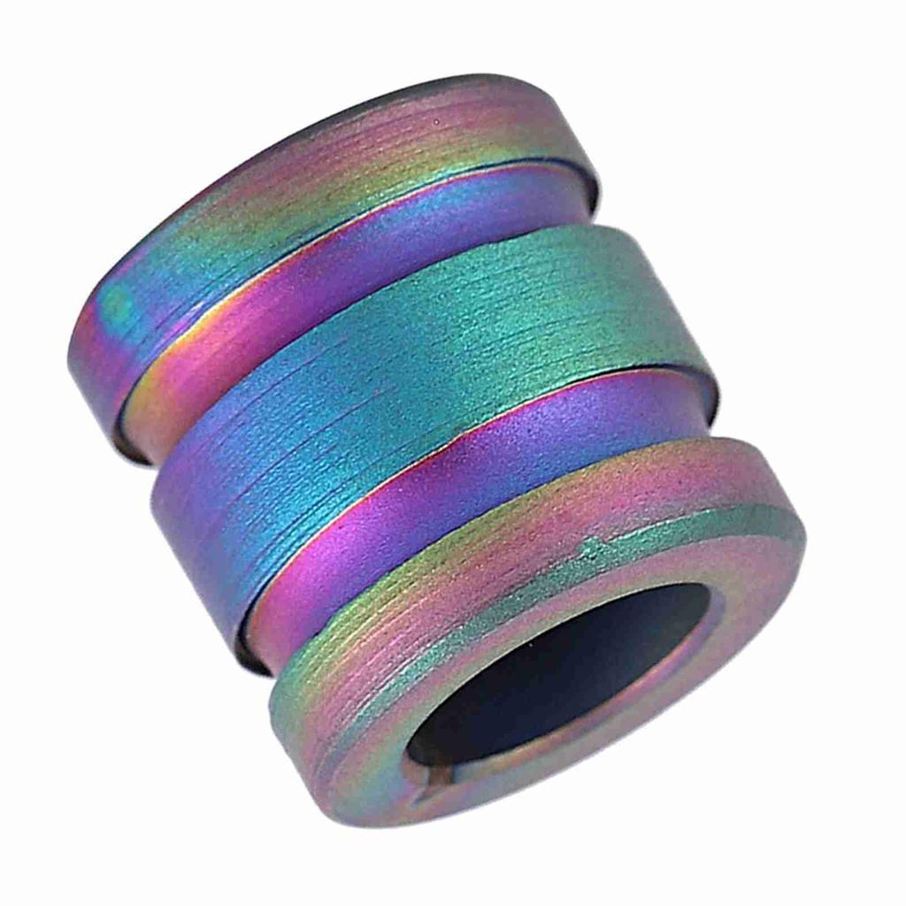 TC4 Alloy Knife Bead Paracord Outdoor Lanyard Pendant (S Size) (Colorful)