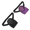 2pcs Ostomy Bag Cover Waterproof Adjustable Large Load Capacity Colostomy Pouch Cover Purple Black