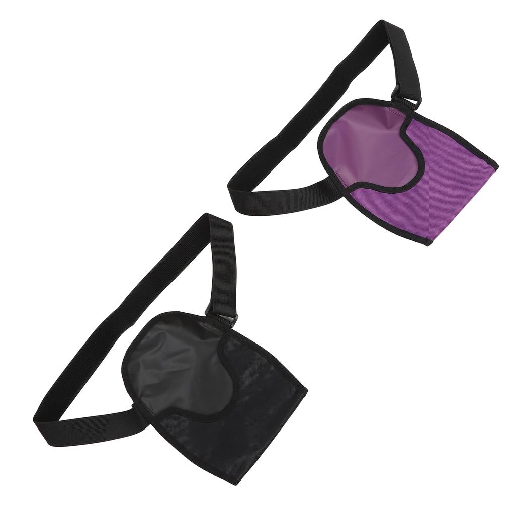 2pcs Ostomy Bag Cover Waterproof Adjustable Large Load Capacity Colostomy Pouch Cover Purple Black