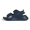 Adidas Swim Space Leather Comfortable Low-Top Walking Shoes Baby Shoes Blue GX2442
