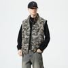 Camouflage Overalls Stand-up Collar Vest Men's Spring and Autumn Outdoor Tactical Loose Shoulder Horse Clip Vest