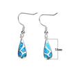Earrings, Personalized Four-piece White Opal Stud Earrings, Creative Water Drop-shaped Exquisite Earrings, Earrings.