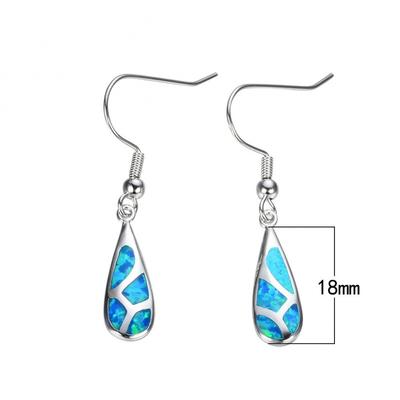 Earrings, Personalized Four-piece White Opal Stud Earrings, Creative Water Drop-shaped Exquisite Earrings, Earrings.