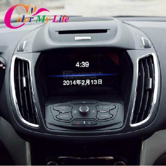 Color My Life Crom Față Aer condiționat Placare Cerc Decorativ Paiete Autocolant pentru Ford Kuga Escape 2013 -