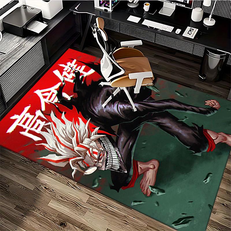 1pc Tokyo Revengers High School Student Chair Mat - Anime Cartoon Design, Anti-Slip Carpet for Office and Home Decor, Suitable for All Seasons.U074