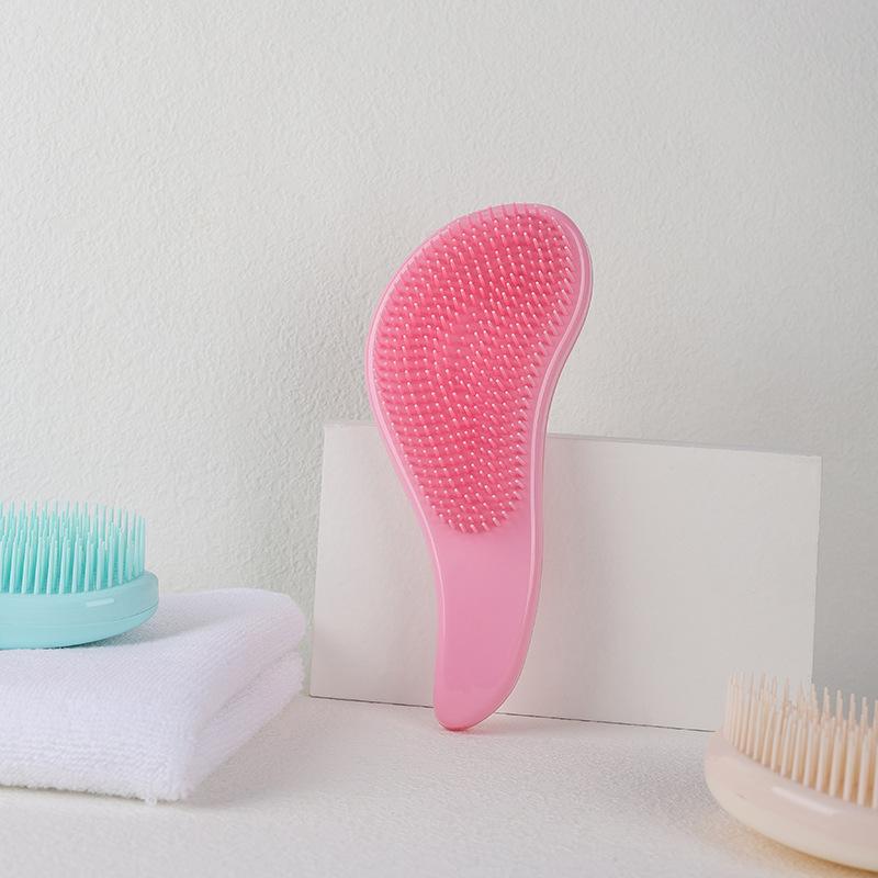 1pc Magic Handle Detangle Comb Anti Static Mini Massage Hair Brush Long Wet Shower Massage Hairbrush Salon Hair Styling Tools
