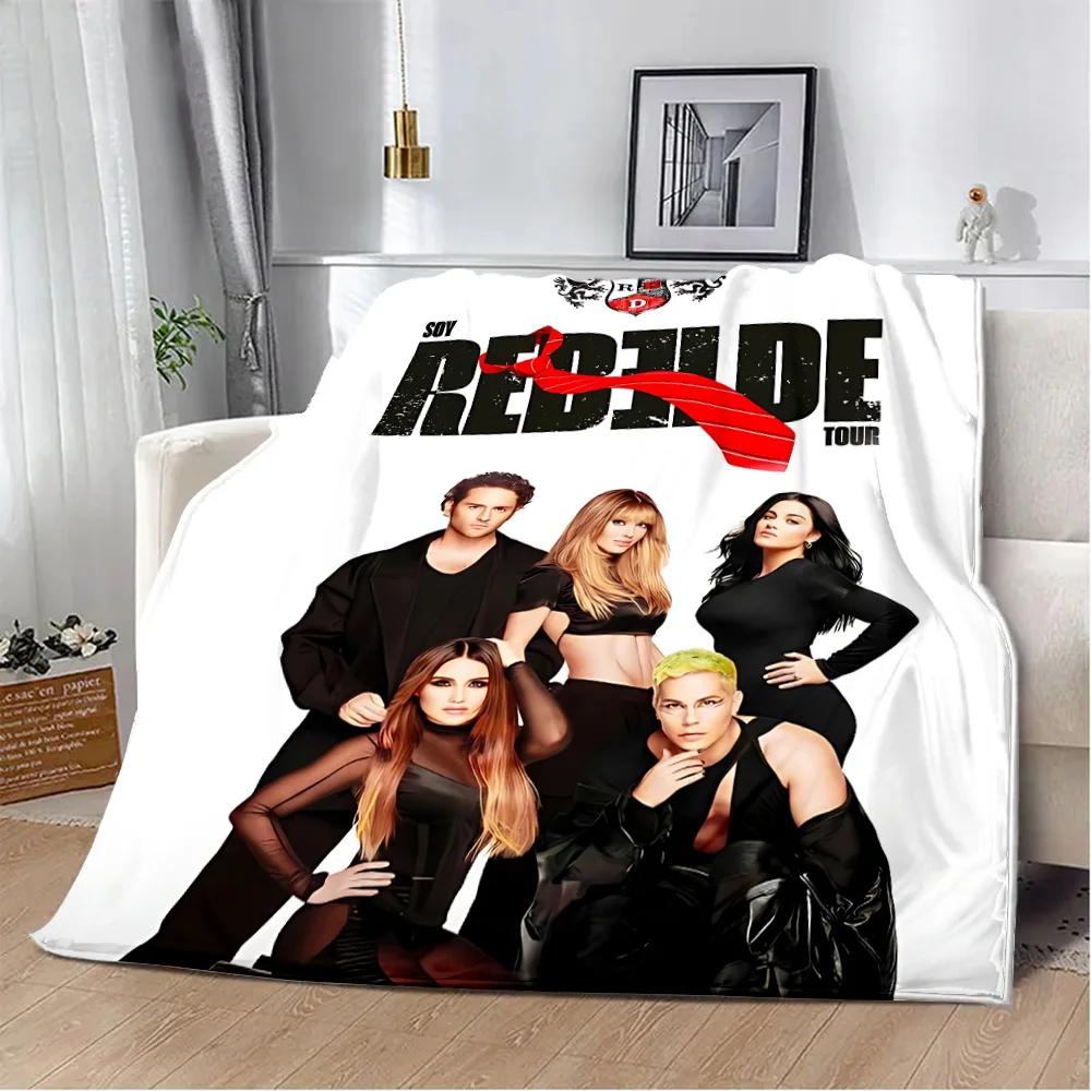 Mexico POP Band RBD Rebelde Printed Blanket Picnic Blankets Warm Blanket Soft and Comfortable Blanket Home Travel Birthday Gift