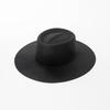 European and American Fashion Casual Crease Ring Top Big Brim Wool Top Hat British Warm Catwalk Felt Hat