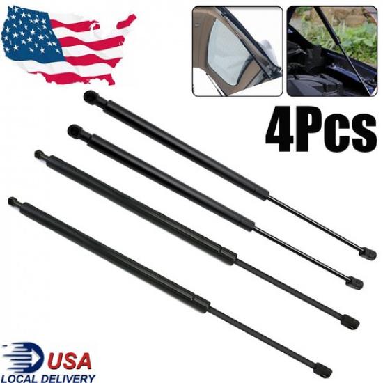 4Pcs Hood+Hatch Tailgate Gas Shock Struts Lift Support For Lexus RX350 RX450h
