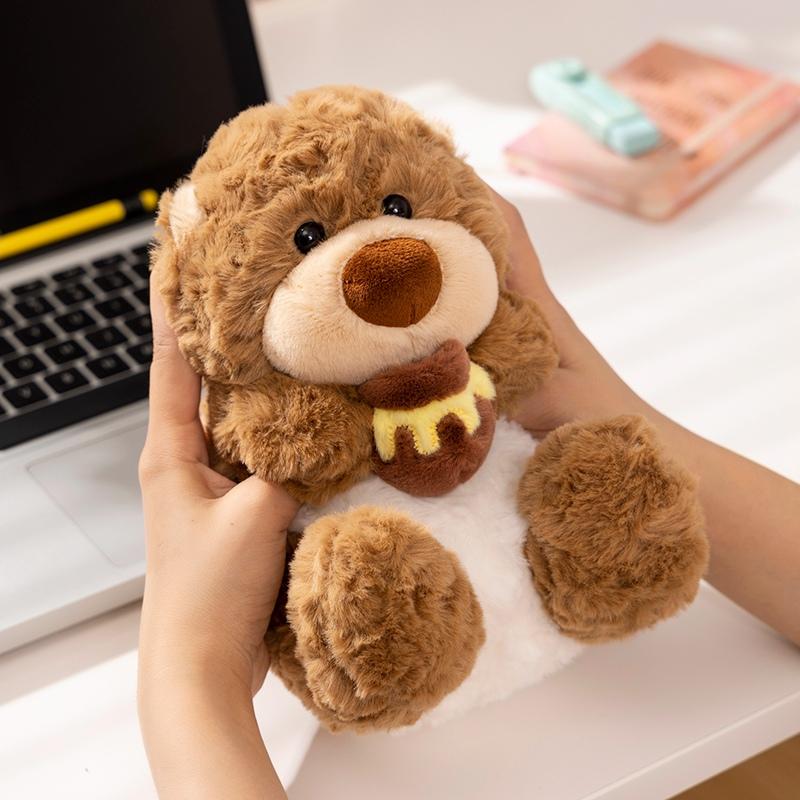 Fluffy Super Soft Honey Pot Bear White Sheep Plush Toys Cuddly Baby Doll Stuffed Animal Pillow Baby Kids Appease Birthday Gift