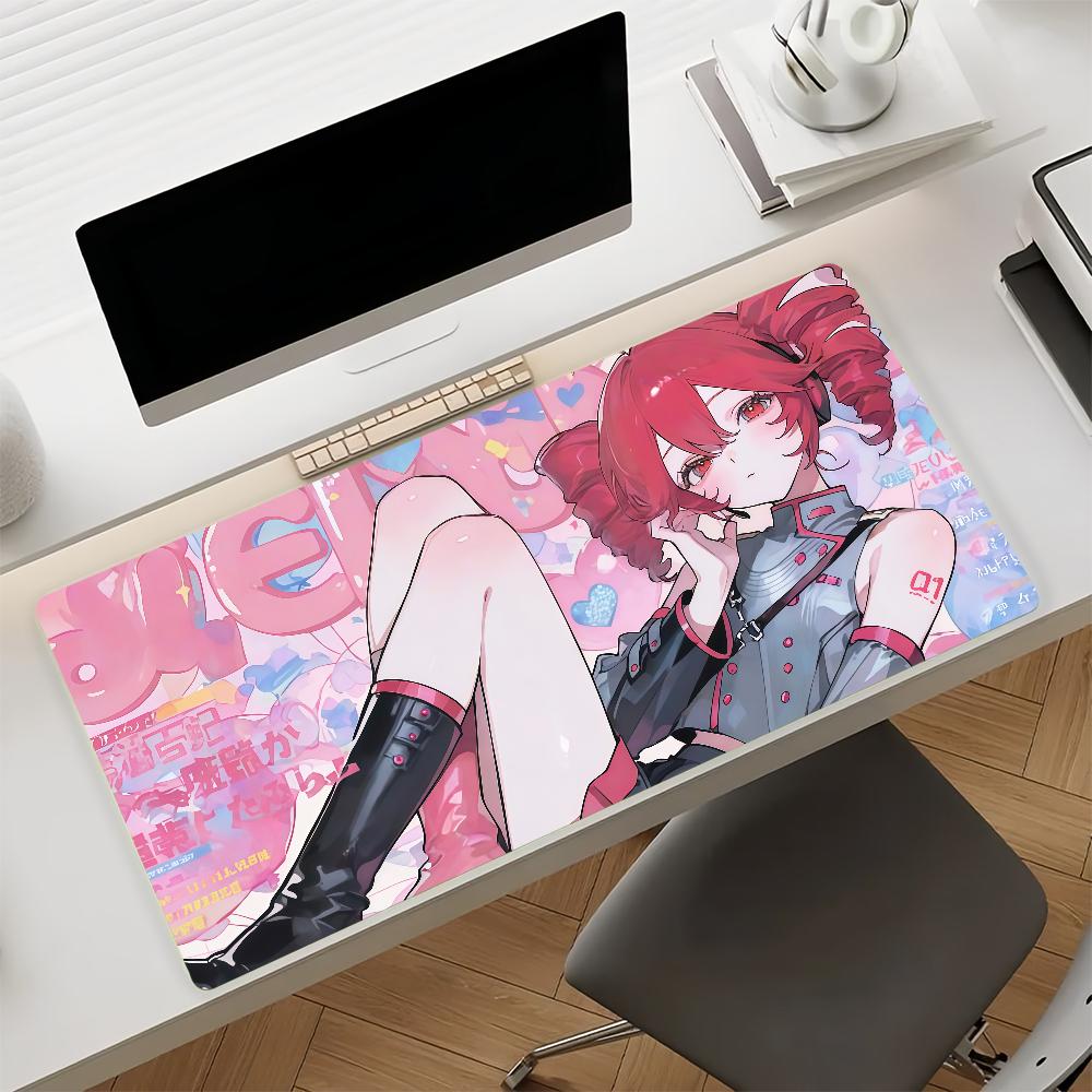 Tappetino Mouse Cantante Virtuale Kasane T-Teto Gomma Antiscivolo Tappetino per Computer da Gioco Equilibrio Decorazione Deskmat Laptop Ufficio Grande