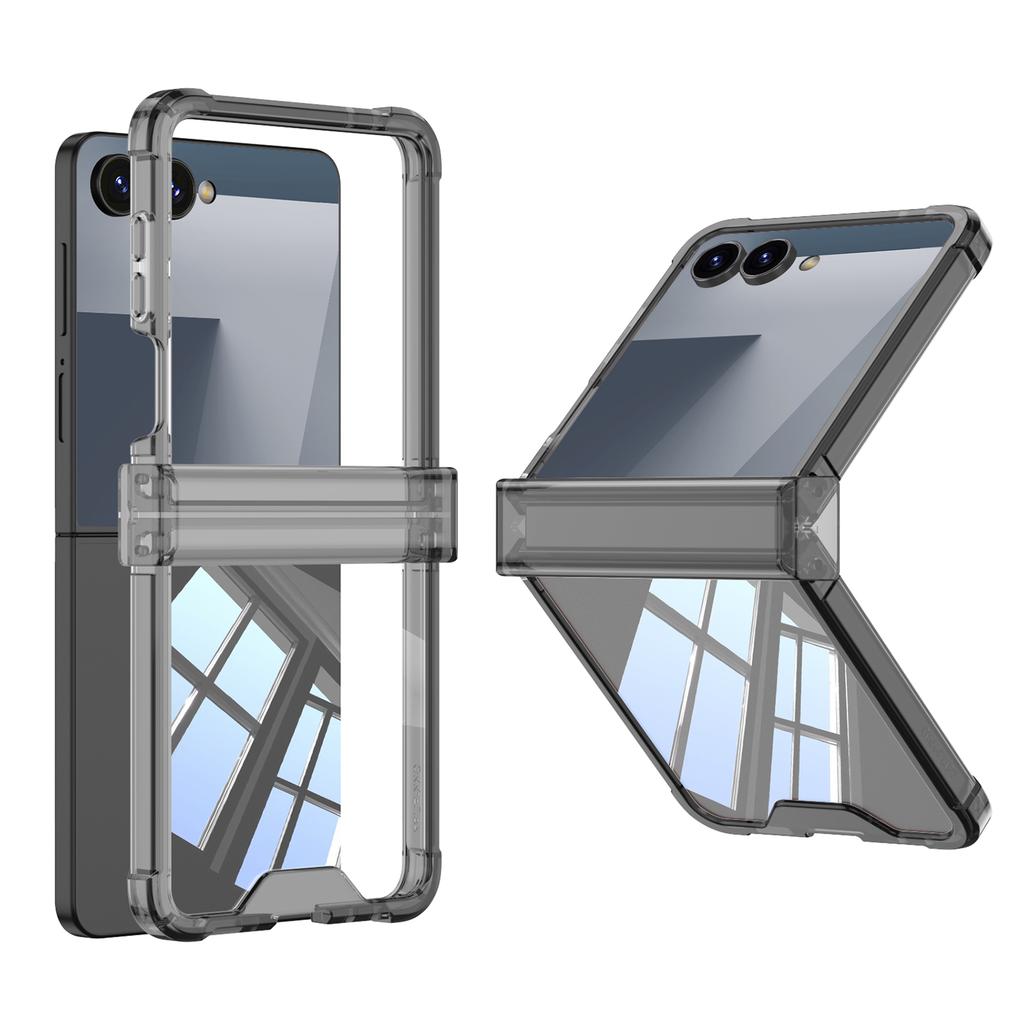 Four-corner Anti-drop All-inclusive Hinged Transparent Phone Case for Samsung Galaxy Z Flip 8 7 6 5 Flip7 FE Shcokproof Cover