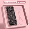 Mandala Flower Pattern Case For Samsung S26 Ultra S25 FE S24 S24 Plus A57 A37 A17 A56 A36 A16 A55 A35 A15 A54 5G Hybrid Magnetic Matte Cover