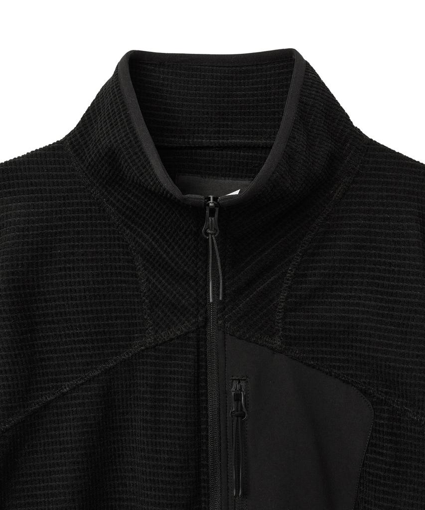 Phyps Motorcycle H-Tech Grid Fleece Jacket Black