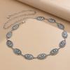Retro Waist Chain Women's Skirt Versatile Decorative Belt Ethnic Style Engraved Chain Waist Seal