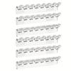 3/6Pcs Wall Necklace Holder Acrylic Jewelry Organizer Necklace Hanger  Wall Mounted Jewelry Organizer, Each 8 Hooks