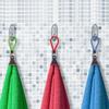 Set of 4 Towel Clips for Tea Towels, Suitable for Kitchen and Bathroom Use, Featuring Multipurpose Hangers with Loop Hooks for Convenient Home Storage
