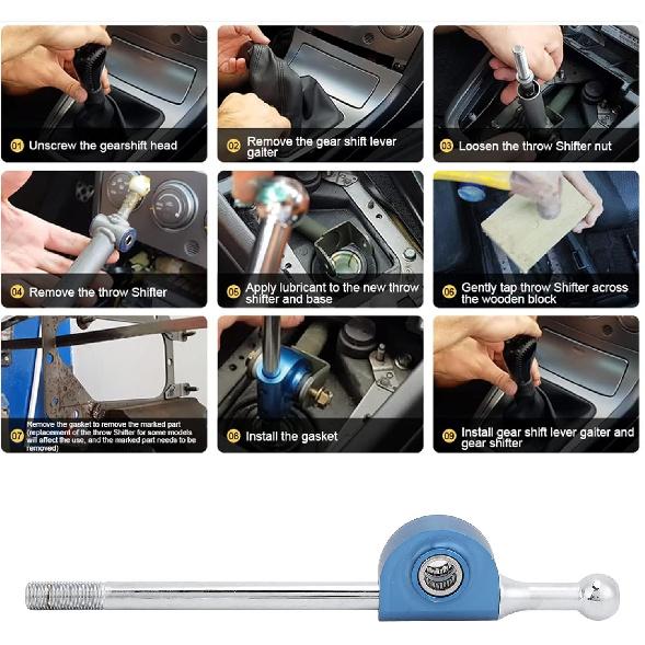 Aramox Short Throw Shifter Quick Gear Kit Fast Short Shifter WX‑5350 Fit for Forester/Impreza/