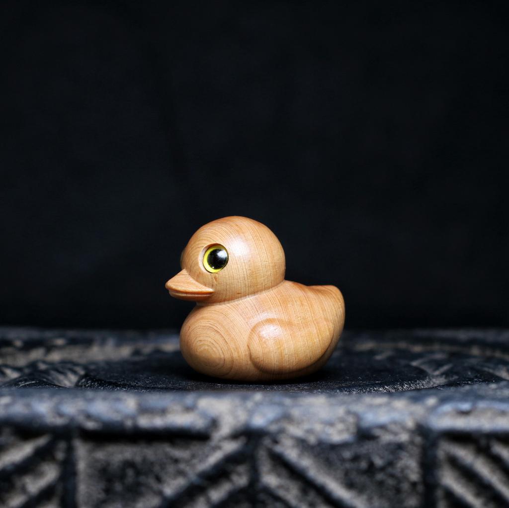 Miniatur Niedliche Kleine Entenfigur Holztiere Figur Cartoon Mittlere Gelbe Ente Für Heimdeko Geschenke Kinderveranstaltungs-Souvenirs