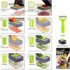 1 Set 16in1 Vegetable Chopper Multifunctional Fruit Slicer Manual Food Grater Vegetable Slicer Cutter With Container Kitchen Gad