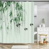 Beautiful Flowers Shower Curtains Floral Printed 3D Curtain For Bathroom Polyester Fabric Waterproof Bathroom Curtain with Hooks