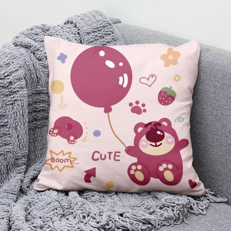 

Мультяшные наволочки для декоративных подушек, украшение для гостиной, напечатанная наволочка для диванной подушки, полиэстер, мягкая наволочка 66x66cm