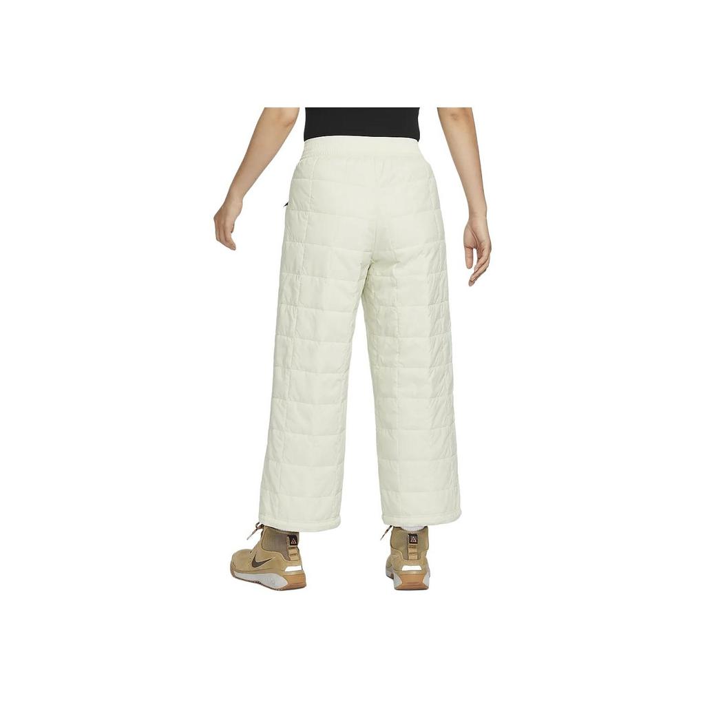 Nike ACG Rope De Dope Solid Color Mid Waist Straight Leg Warm Cotton Pants Women Pants Mountain-White FN1939-020