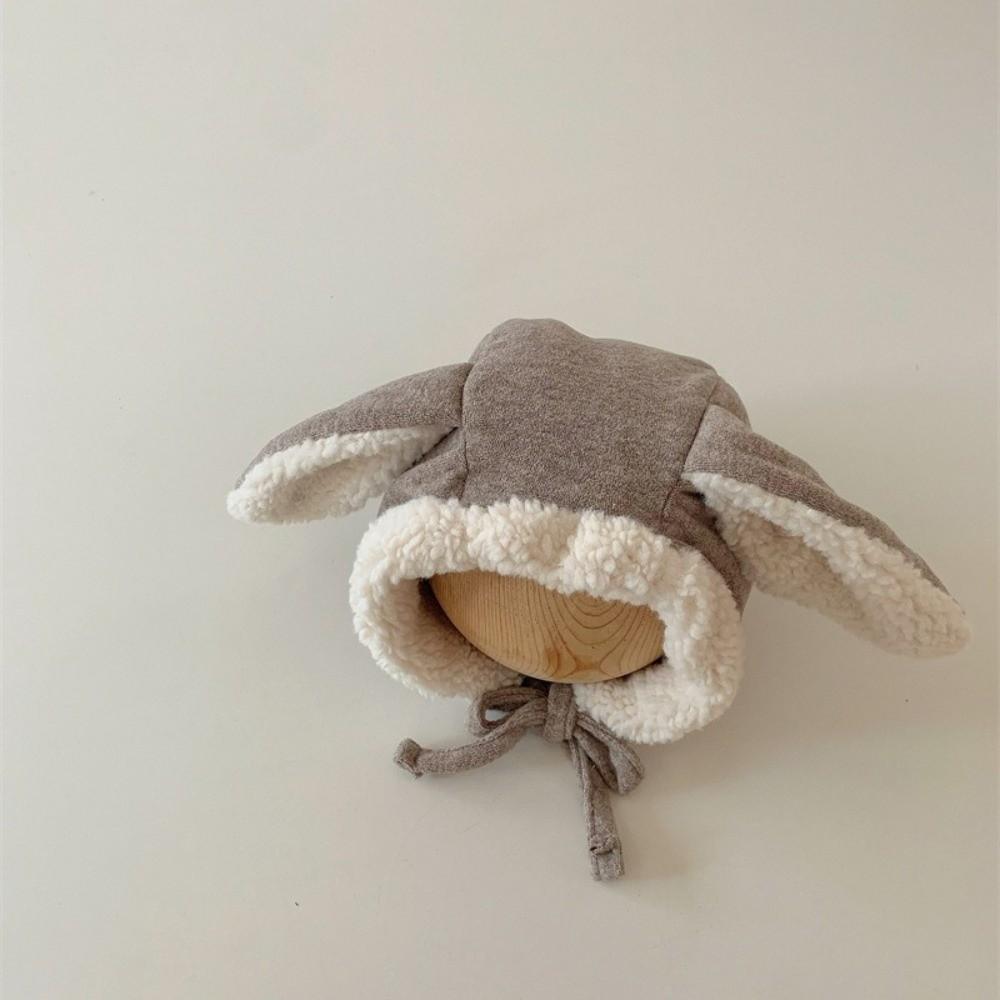 Cute Rabbit Ear Hat Fleece Ear Protection Hat Soft Baby Beanie Cap  Boys Girls