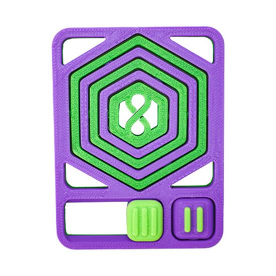 Multifunkční Fidget Karta Hračka Děti Dospívající Dospělí Přenosná Cestovní Úleva od Stresu Úzkosti 360 Stupňů Rotace Šestiúhelníkový Spinner Senzorická Hračka