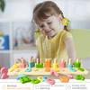 Montessori Children's Educational Toys: 3-in-1 Logarithmic Shape and Number Silicone Board