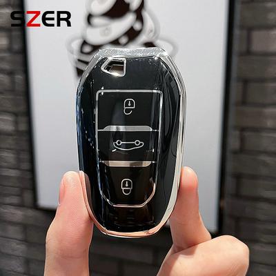 TPU Autosleutel Afstandsbediening Hoes Shell Voor Peugeot 2008 3008 4008 5008 308 408 508 Citroen C1 C2 C4 C6 C3-XR Picasso Grand DS3 DS5