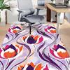 1pc Tulip Pattern Area Rug Soft Flannel Floor Mat for Living Room, Bedroom and Carpet, Sofa Coffee Table Floor Mat, Decorative Rug Q03