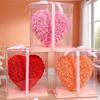 PE Foam Rose Heart Ornament - Preserved Flower Valentine's Day or Christmas Gift for Girlfriend