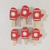 Eco-Friendly Cartoon Patch Christmas Wooden Clips
