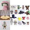 Soft And Cute Plush Minecraft Characters Enderman Creeper Zombie Parrot Dolphin Axolotl And More!