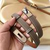 Double-Sided Head Layer Cowhide Belt Women's Fashion All-Match Four Seasons Recommended Clothes Accessories Free Size
