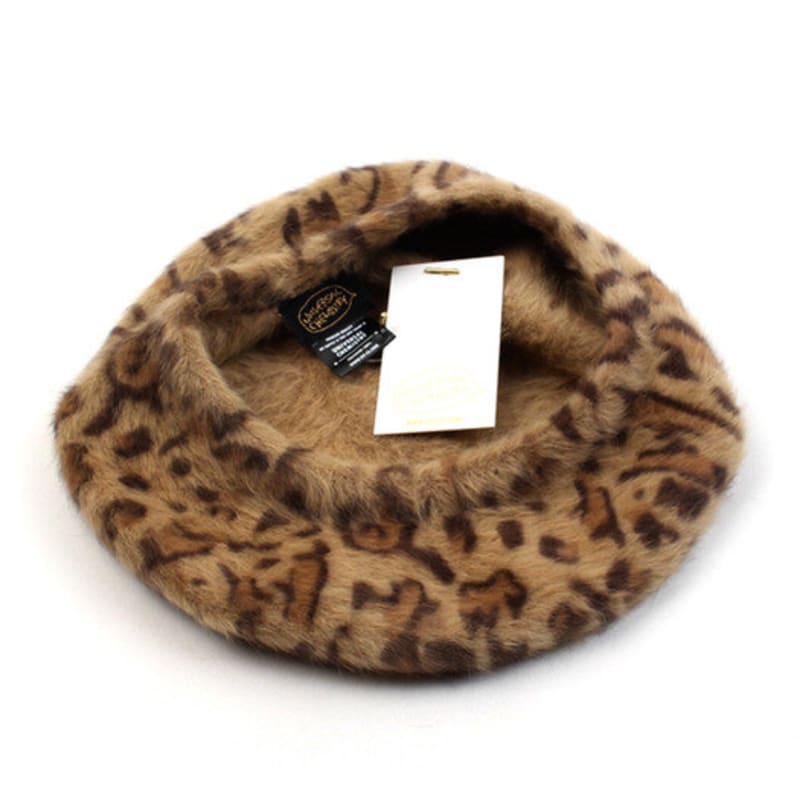 Universelle Chemie Leopardenfell Beige Baskenmütze